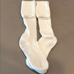 Dubarry wool knee socks, over the boot cuffed M/L